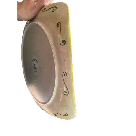 Y2K PIER 1 VALLARTA HAND PAINTED LARGE SQUARE PLATTER - Picture 6 of 7